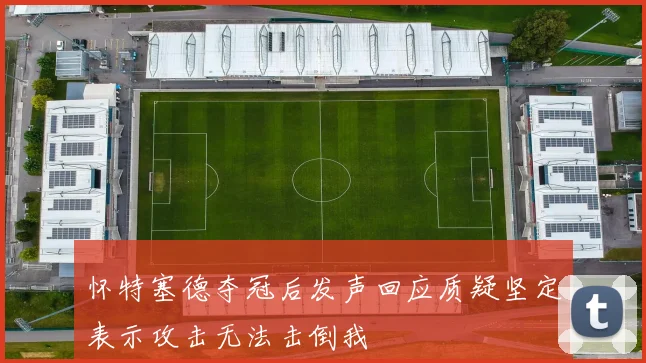 怀特塞德夺冠后发声回应质疑坚定表示攻击无法击倒我